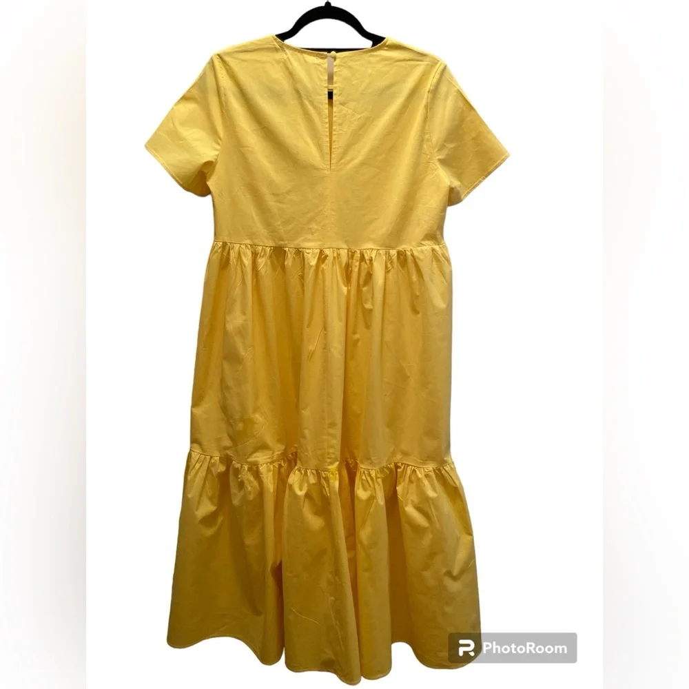 NWT Glamorous Yellow Tiered Dress Size 6 - Picture 2 of 5